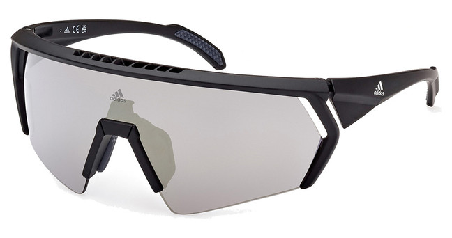 Adidas Sport Eyeglasses SP0063 matte black / brown mirror/02G