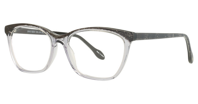 Divaldi Eyeglasses DVO8223 DEMI GREY SPARKEL BOTTOM TRANSPARENTGREY/20