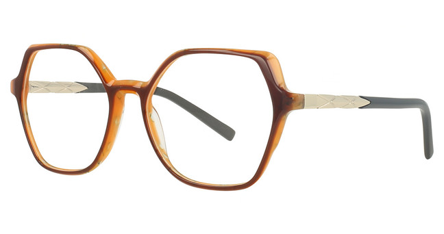 Grace Eyeglasses G8158 BROWN/YELLOW/C2