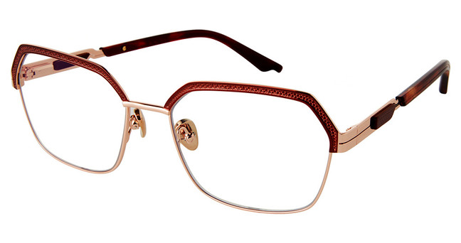 Coco & Breezy Eyeglasses CBGOALS BURGUNDY ROSE GOLD/102
