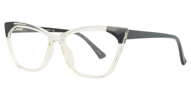 Enhance Eyeglasses 4397 Crystal/Black
