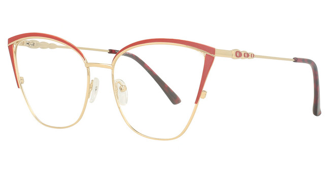 Fiore Optics Eyeglasses VE030 Red Gold/C4