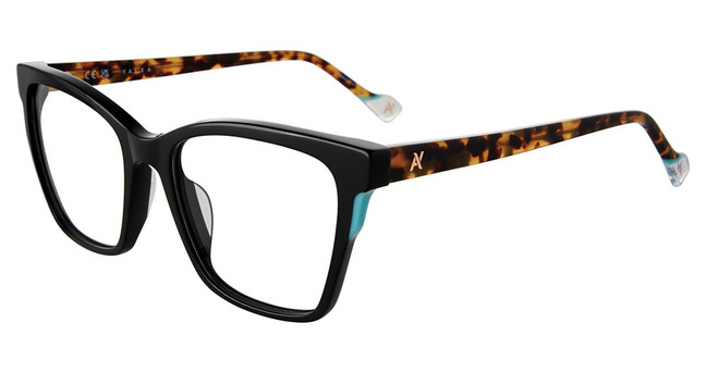 Yalea Eyeglasses VYA110 Shiny Black 0700