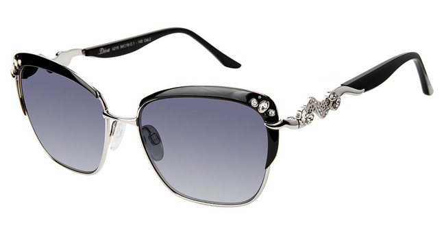 Diva Eyeglasses DI4215 BLACK-SILVER/1