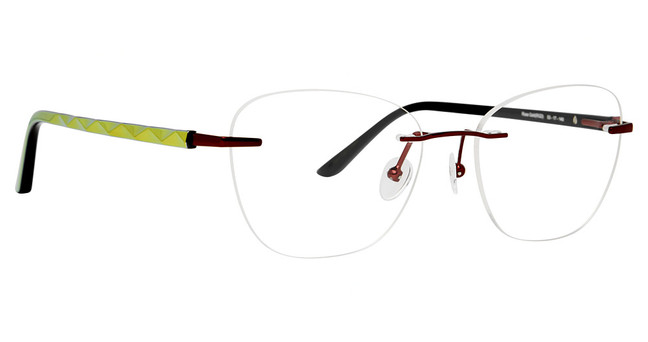 Totally Rimless Eyeglasses Raelyn(371) Crimson/CRI