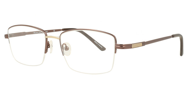 Michael Ryen Eyeglasses MRM-120 Cocoa / Gold/2