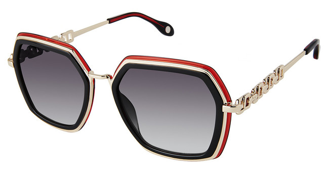 FYSH Eyeglasses FYSH 2108 BLACK CRIMSON/S400