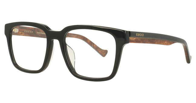 Gucci Eyeglasses GG1306OA BLACK-BLACK-TRANSPARENT/001