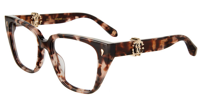 Roberto Cavalli Eyeglasses VRC046 Brown/Pink Havana 01GQ
