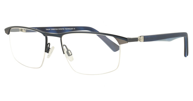 Takumi Eyeglasses TK1239 Satin Blue & Steel / Blue & Light Blue/50