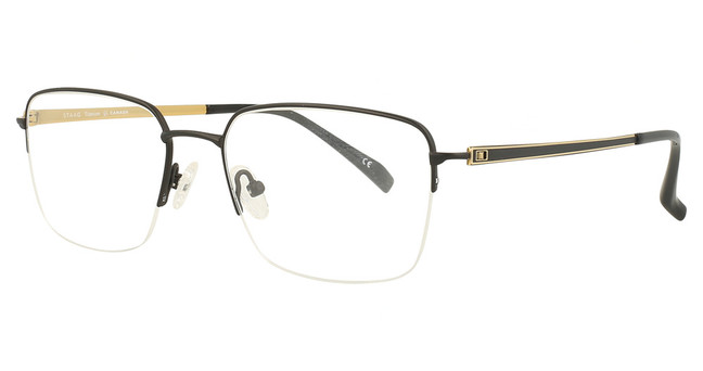 Staag Eyeglasses SG-LEONARD BLACK/GOLD/C2