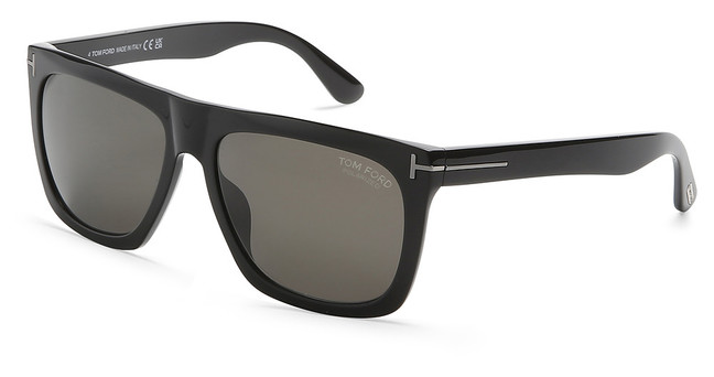 Tom Ford Eyeglasses FT0513-N shiny black / smoke polarized/01D