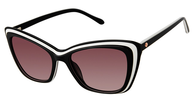 Lulu Guinness Eyeglasses L192 Black/White/BLK