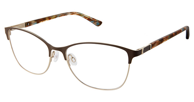 Superflex Eyeglasses SF-647 BROWN GOLD/M202