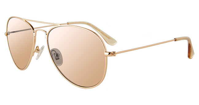 DIFF Eyeglasses CRUZ XS Gold/Honey Crystal 250N