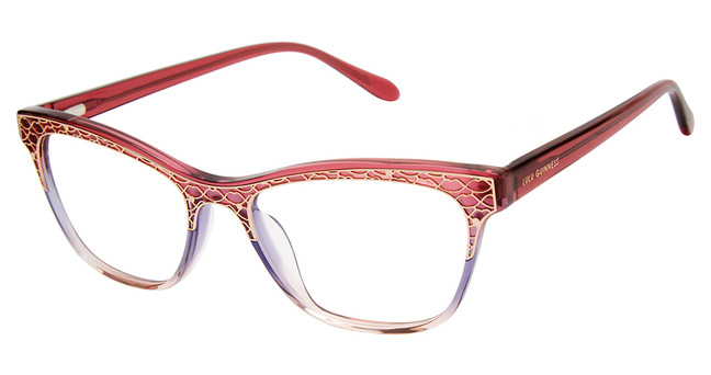 Lulu Guinness Eyeglasses L949 Burgundy/Purple/RAS