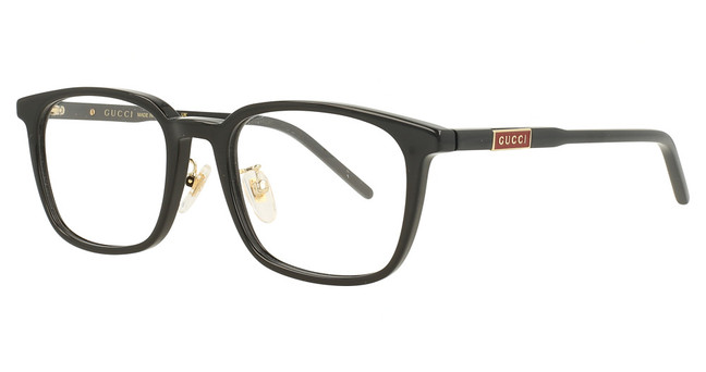 Gucci Eyeglasses GG1465OA BLACK-BLACK-TRANSPARENT/001
