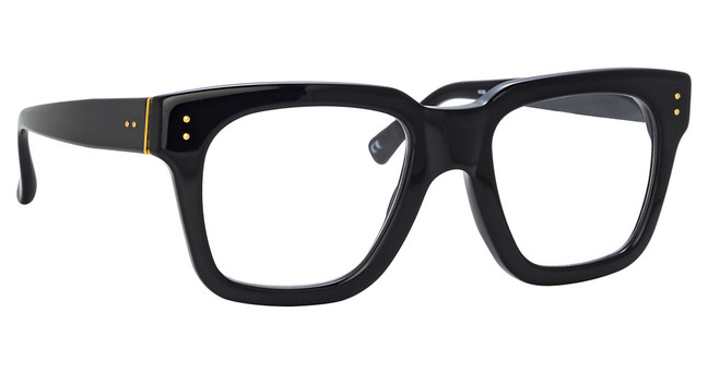 Linda Farrow Eyeglasses LFLC71 MAX BLACK/YELLOW GOLD/001