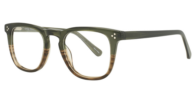 iChill Eyeglasses C7059 Transparent Khaki & Transparent Striped Brown/60