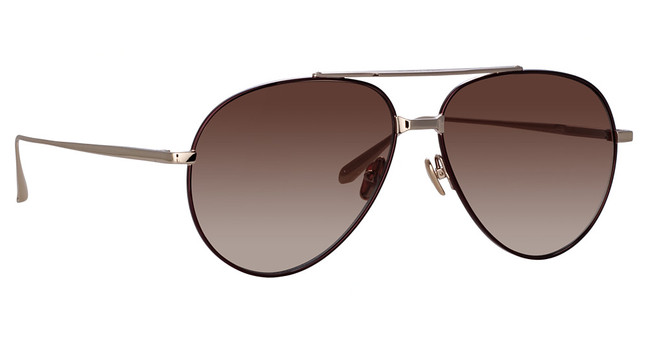 Linda Farrow LFL1421S MARCELO LIGHT GOLD/BROWN/MOCHA GRAD/002