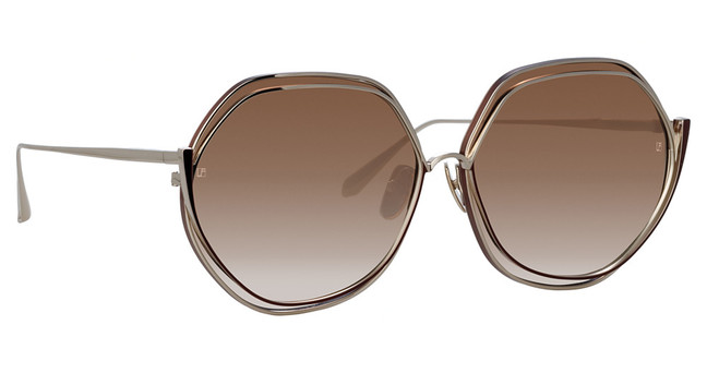 Linda Farrow Eyeglasses LFL1355S ASPEN MTLLIC BRWN/T GllD/MOHA GRAD/002