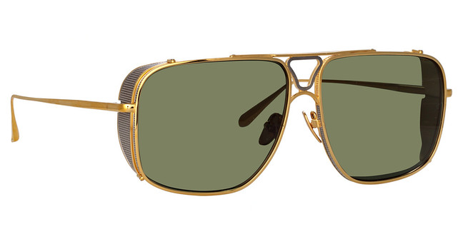 Linda Farrow Eyeglasses LFL1393S ENZO YELLOW GOLD/WHITE GOLD/ GREEN/001