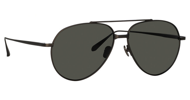 Linda Farrow Eyeglasses LFL1421SB MARCELO MATT NICKEL/GREY/005