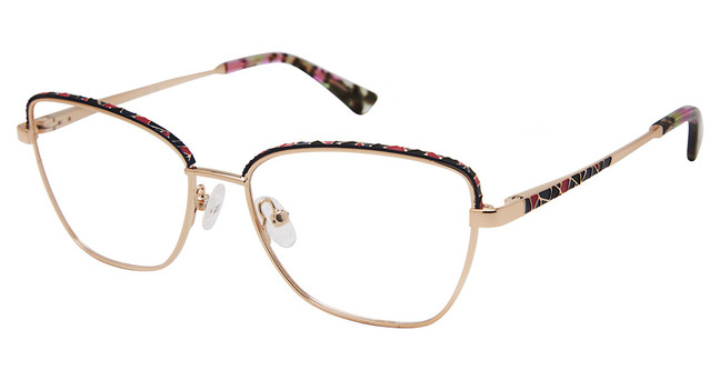 Nicole Miller Eyeglasses DESERT SKY NAVY/ROSE GOLD/C01