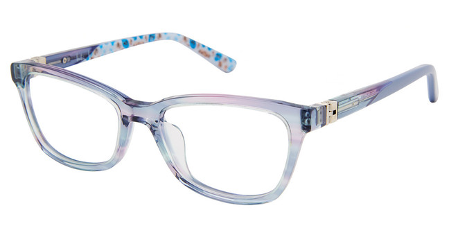 Nicole Miller Eyeglasses LILOU TRANS BLUE/C01