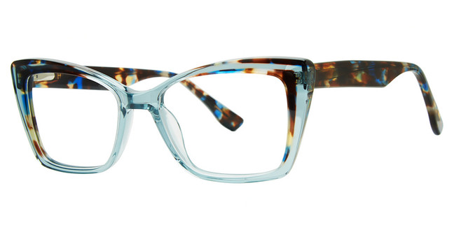 Genevieve Paris Design ANNETTE Blue Crystal/Tortoise