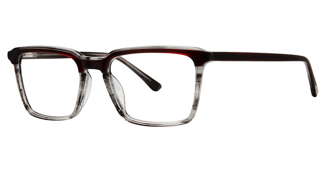 G.V. Executive Eyeglasses GVX591 Burgundy/Grey Crystal