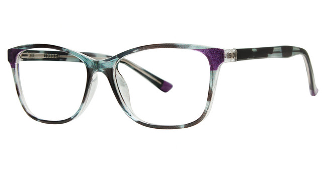 Modern Plastics II Eyeglasses UNEXPECTED Black Crystal/Purple