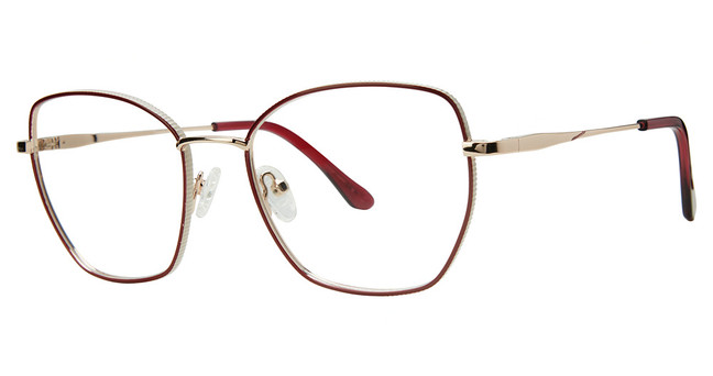 GB+ Eyeglasses STUPENDOUS Burgundy/Ivory/Rose