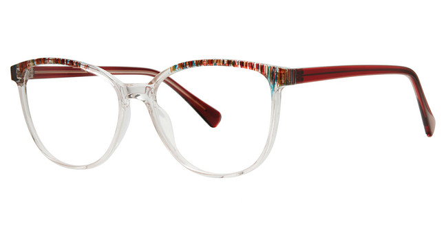 Modern Plastics I Eyeglasses PASSPORT Burgundy/Crystal
