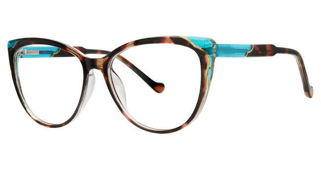 Modern Plastics II Eyeglasses FEELINGS Tortoise/Blue