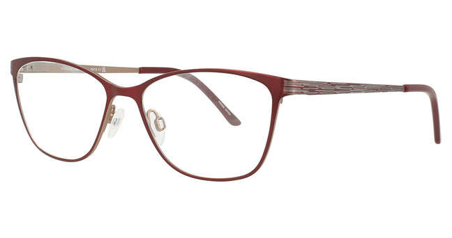 Joan Collins-Titanium Eyeglasses 9819 Burgundy