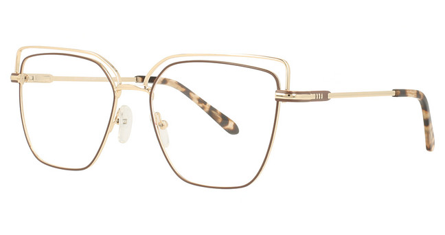 BLUSH VISION Eyeglasses ZAV BRN/GOLD