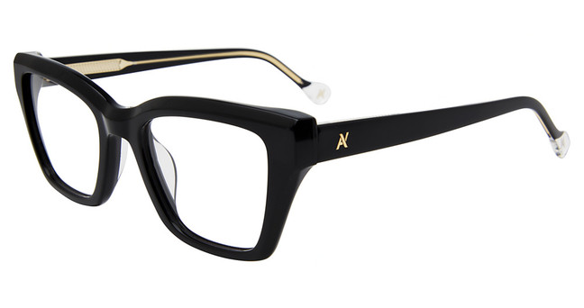 Yalea Eyeglasses VYA139L Shiny Black 0700