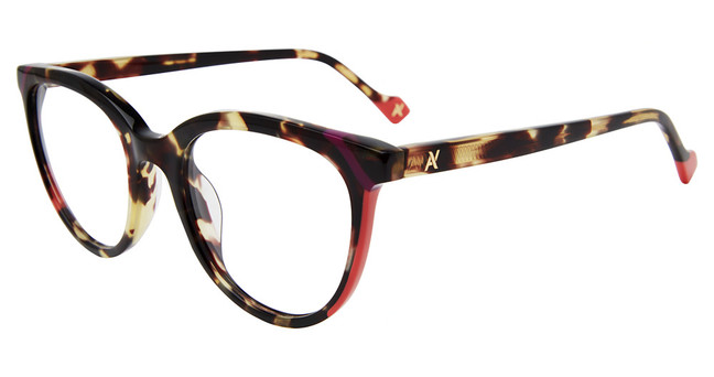Yalea Eyeglasses VYA133V Shiny Havana/Soya 05AW