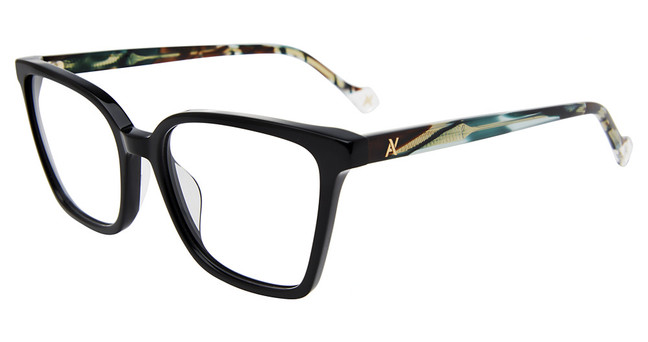 Yalea Eyeglasses VYA134 Shiny Black 0700