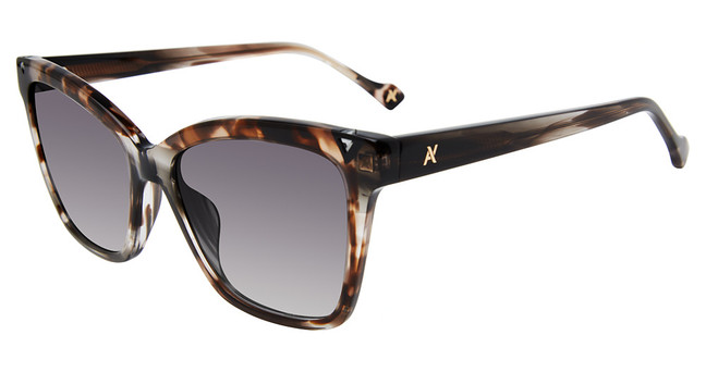 Yalea Eyeglasses SYA144S Striped Grey 06GZ