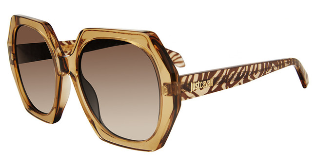 Just Cavalli Eyeglasses SJC087V Shiny Transp. Beige 0913
