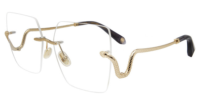 Roberto Cavalli Eyeglasses VRC077 Shiny Total Rose Gold 0300