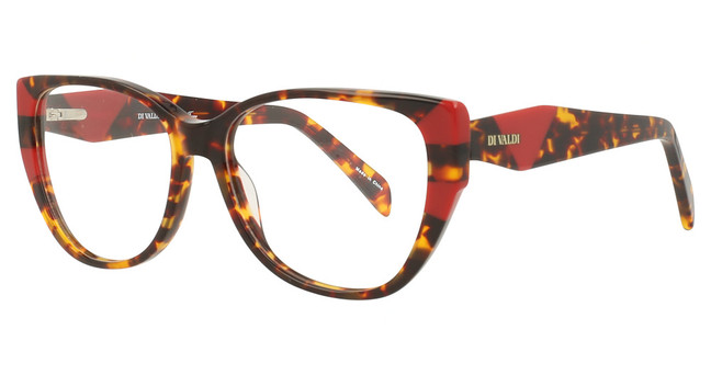 Divaldi Eyeglasses DVO8229 DEMI BROWN & RED/30