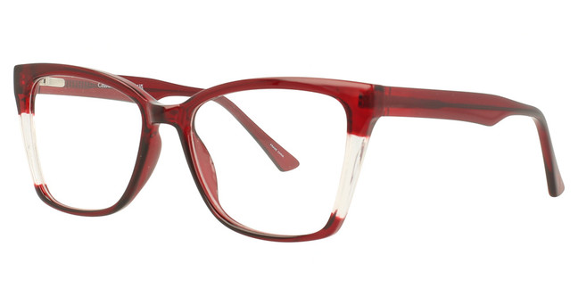 Enhance Eyeglasses 4475 Burgundy Fade