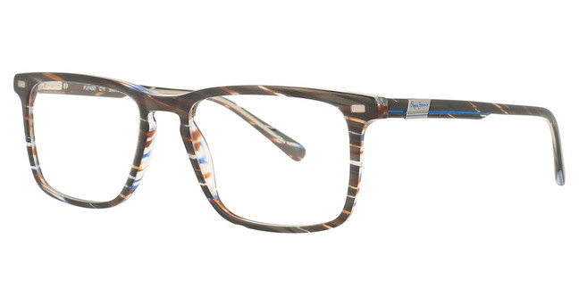 Pepe Jeans Eyeglasses PJ7450 Brown/Blue Striated/C-11
