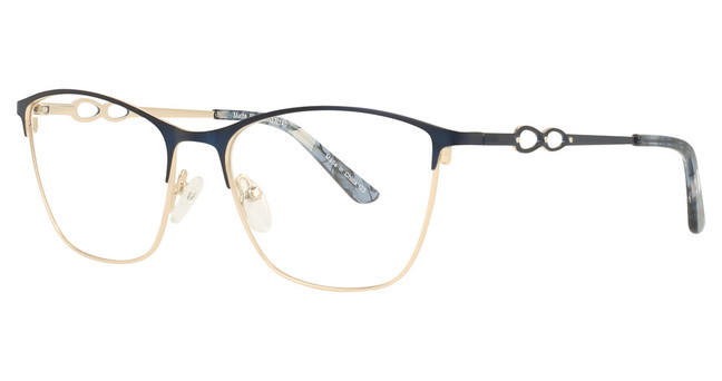 Continental Optical Imports Eyeglasses La Scala 881 Matte Blue/Gold