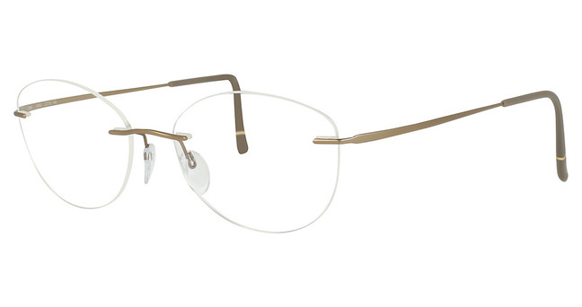 Silhouette Eyeglasses 5599 Modified Oval Nebula Taupe/8540