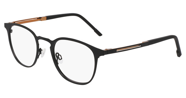 Flexon Eyeglasses FLEXON E1150 MATTE BLACK/ COPPER/002