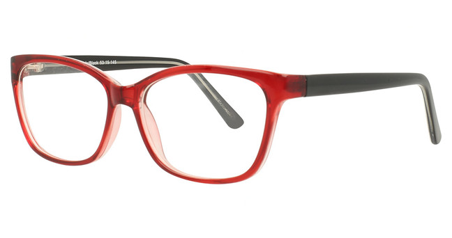 Encore Vision Eyeglasses UB800 Burgundy/Black